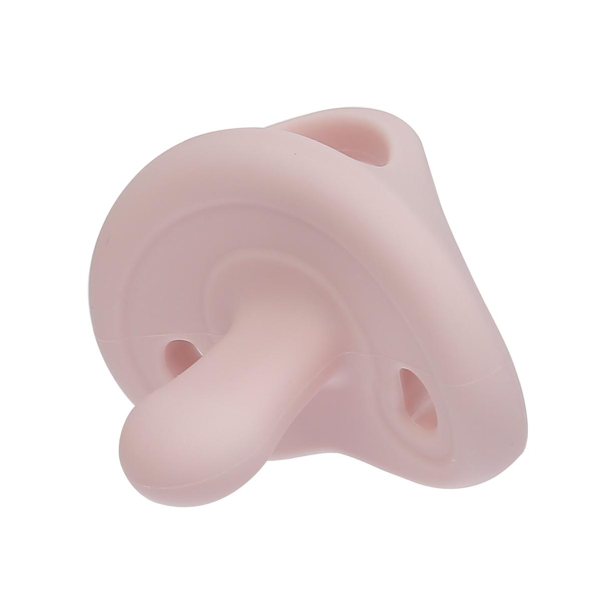 Ti ngậm silicone Moyuum kèm hộp Stage 1 (Hồng) cho bé 1-3M - mặt trái