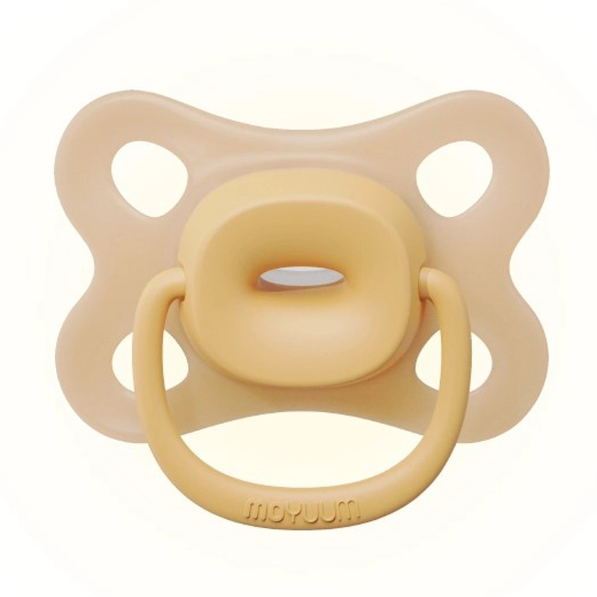 Ty ngậm silicone Moyuum Soft-Wing Stage 1 (Vàng) cho bé 1-3M - mặt trái