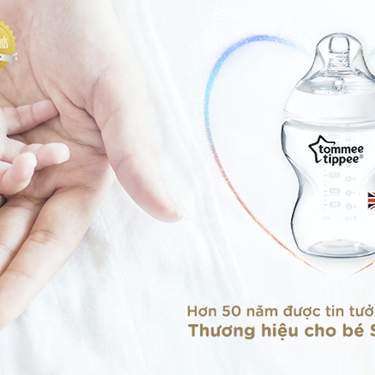 Ty ngậm Tommee Tippee Ultra Light 6-18m vỉ đơn - góc nghiêng