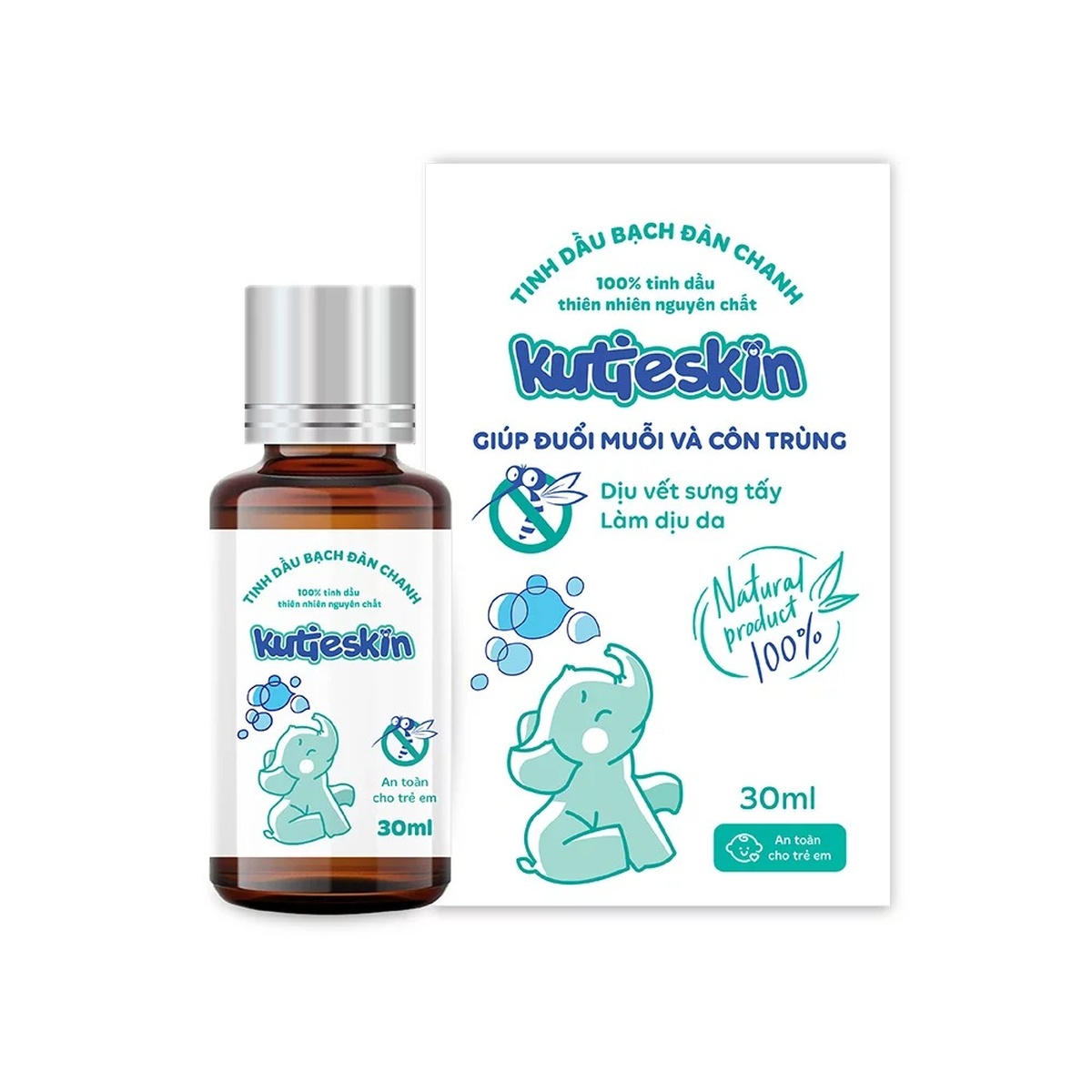Tinh dầu bạch đàn chanh Kutieskin - mặt trái
