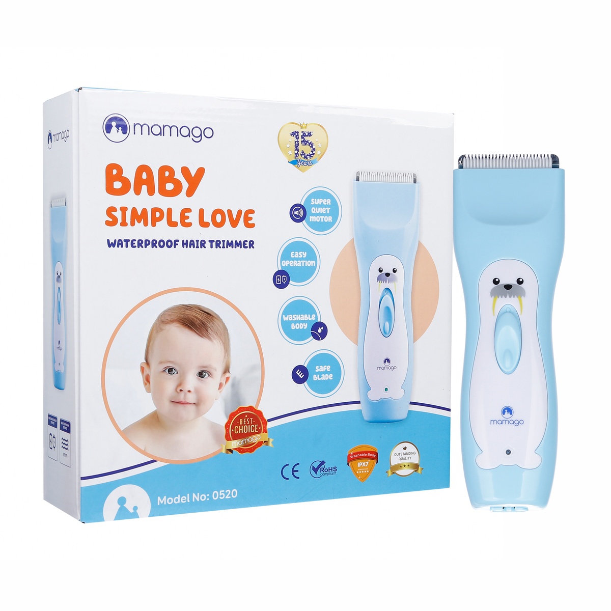 Tông đơ cắt tóc cho bé Mamago Simple Love 0520