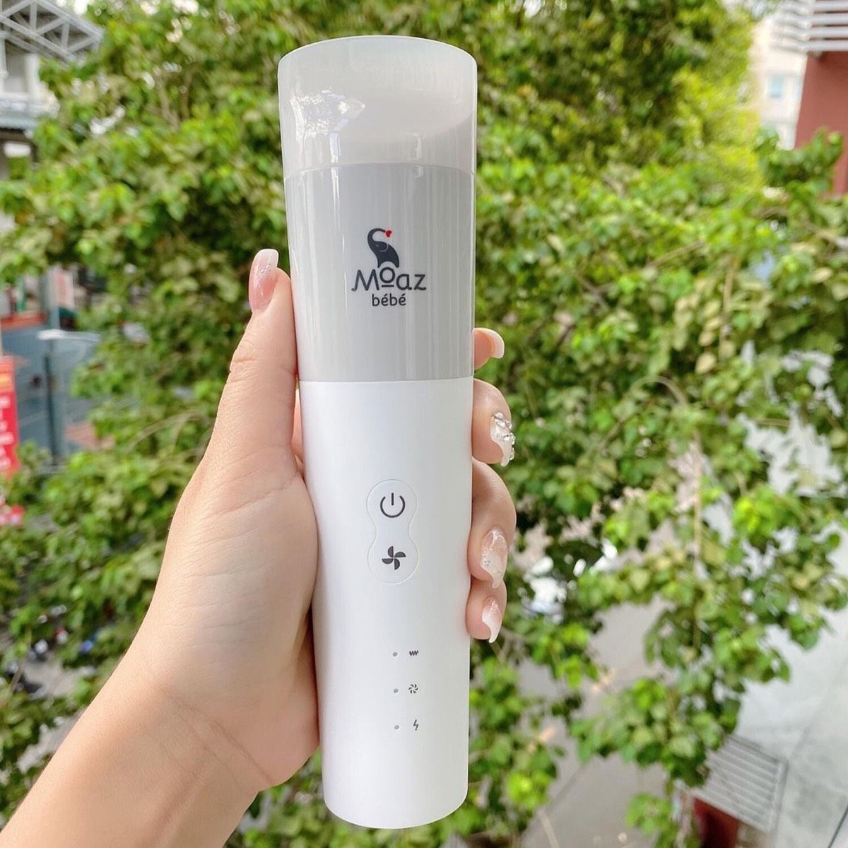 Tông đơ cắt tóc cho bé Moaz BéBé MB-014 - mặt sau