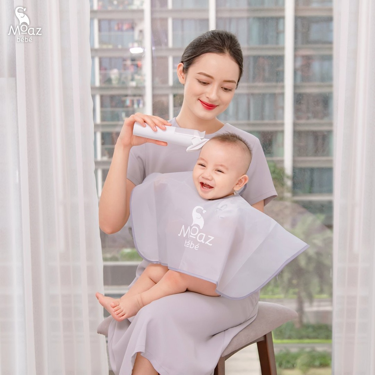 Tông đơ cắt tóc cho bé Moaz BéBé MB-014 - mặt phải