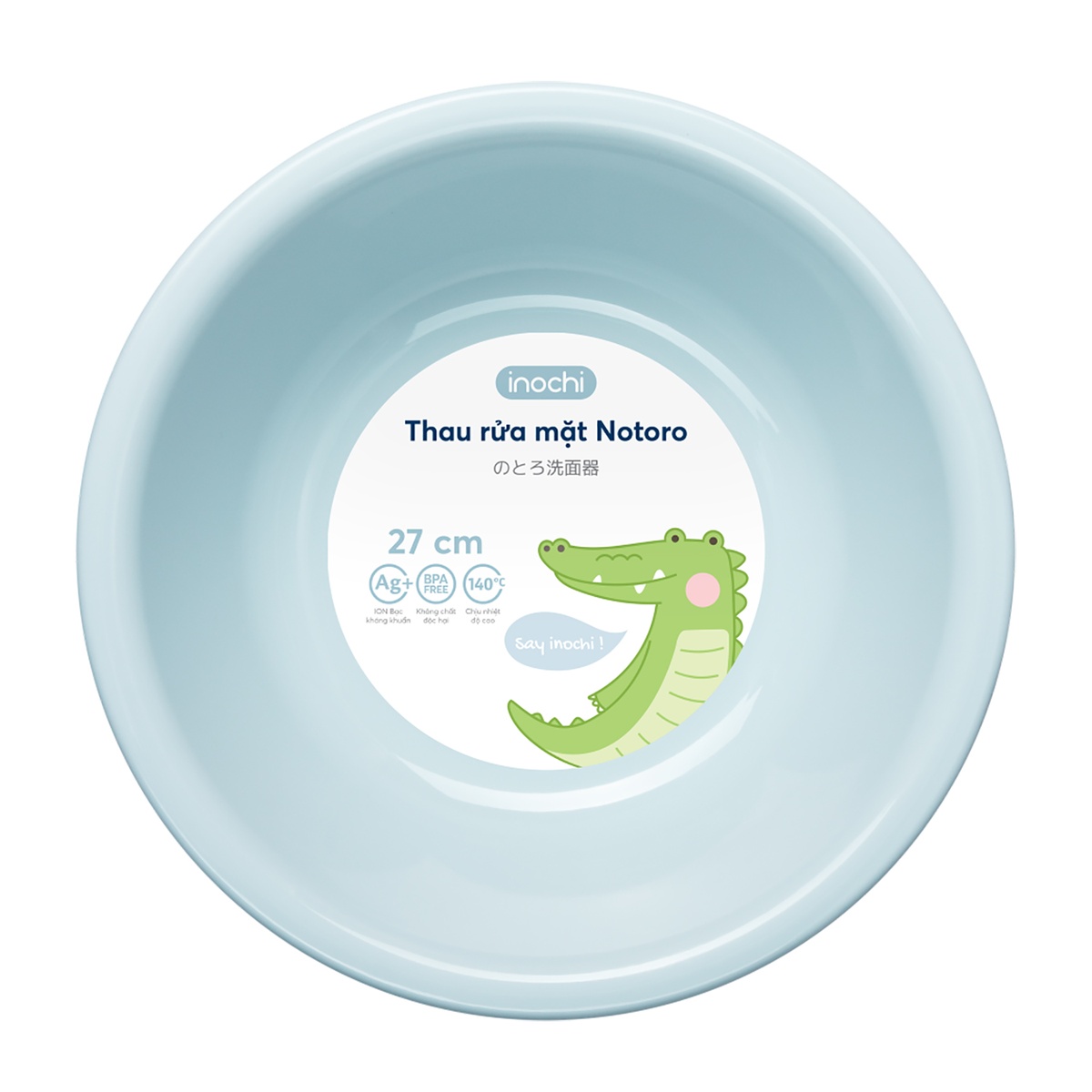 Thau rửa mặt cho bé Notoro 27cm (Màu ngẫu nhiên) - góc nghiêng