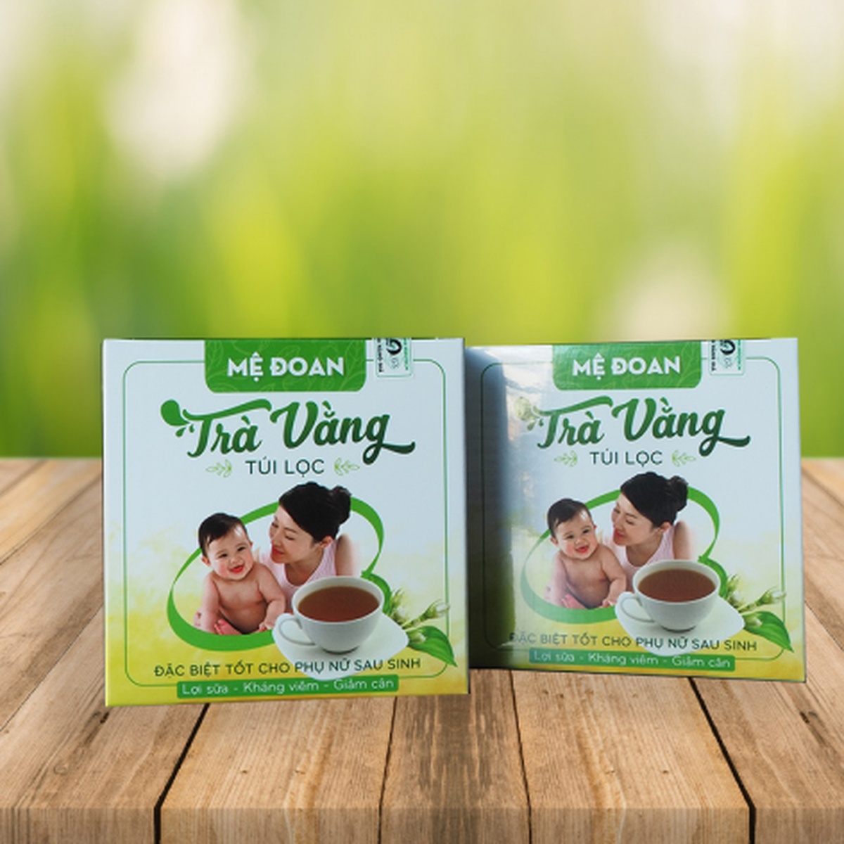 Trà vằng túi lọc Mệ Đoan - mặt sau