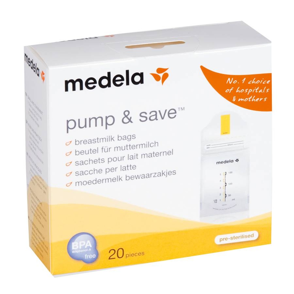 Túi trữ sữa Medela 20 túi - hình 9