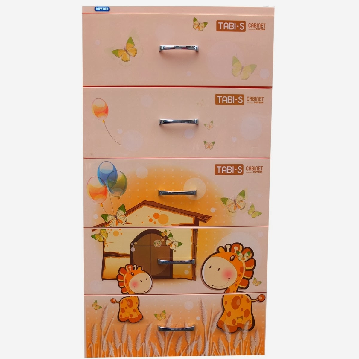 Tủ nhựa Duy Tân Tabi-S 5 ngăn - mặt sau