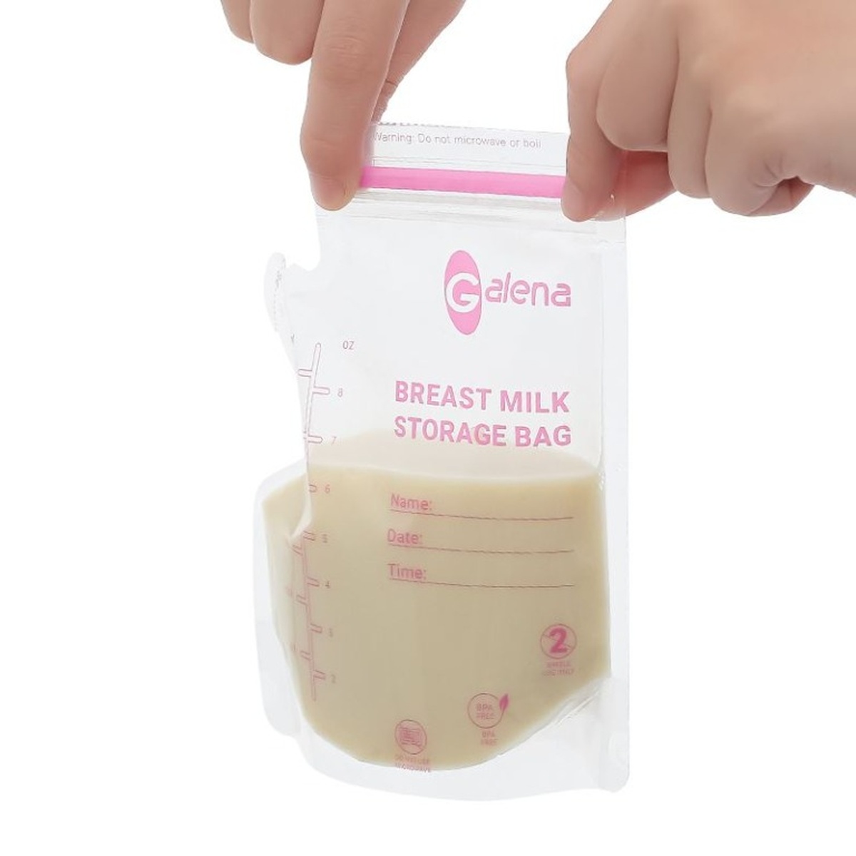 Túi trữ sữa Galena 250ml 50 túi GA-BMB1 - mặt phải