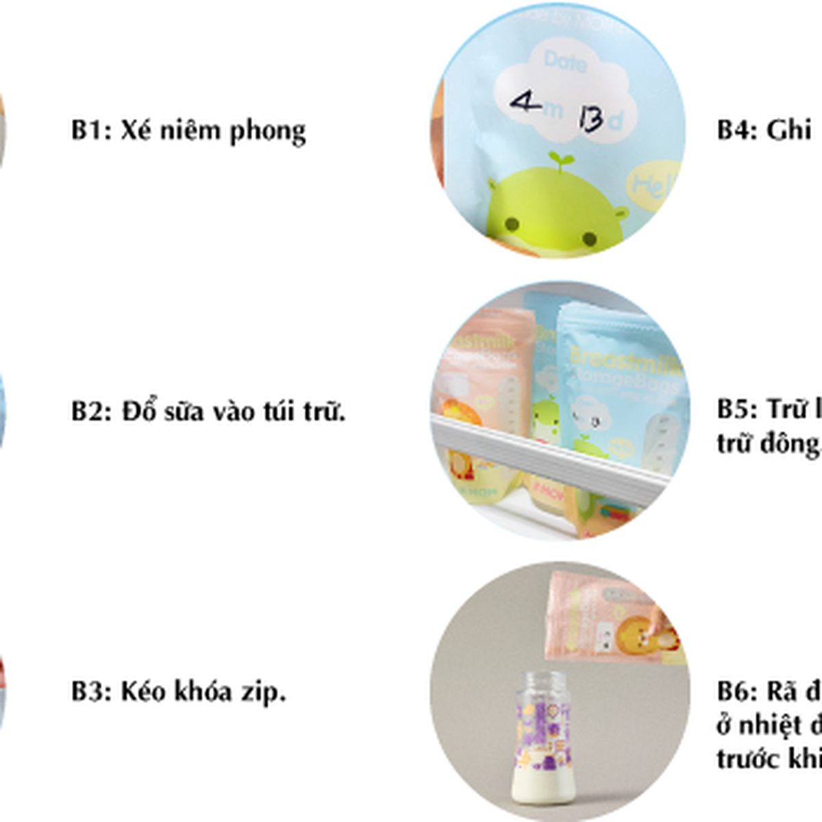 Túi trữ sữa K-MOM Hàn Quốc (200ML-50C) KM13608 - hình 9