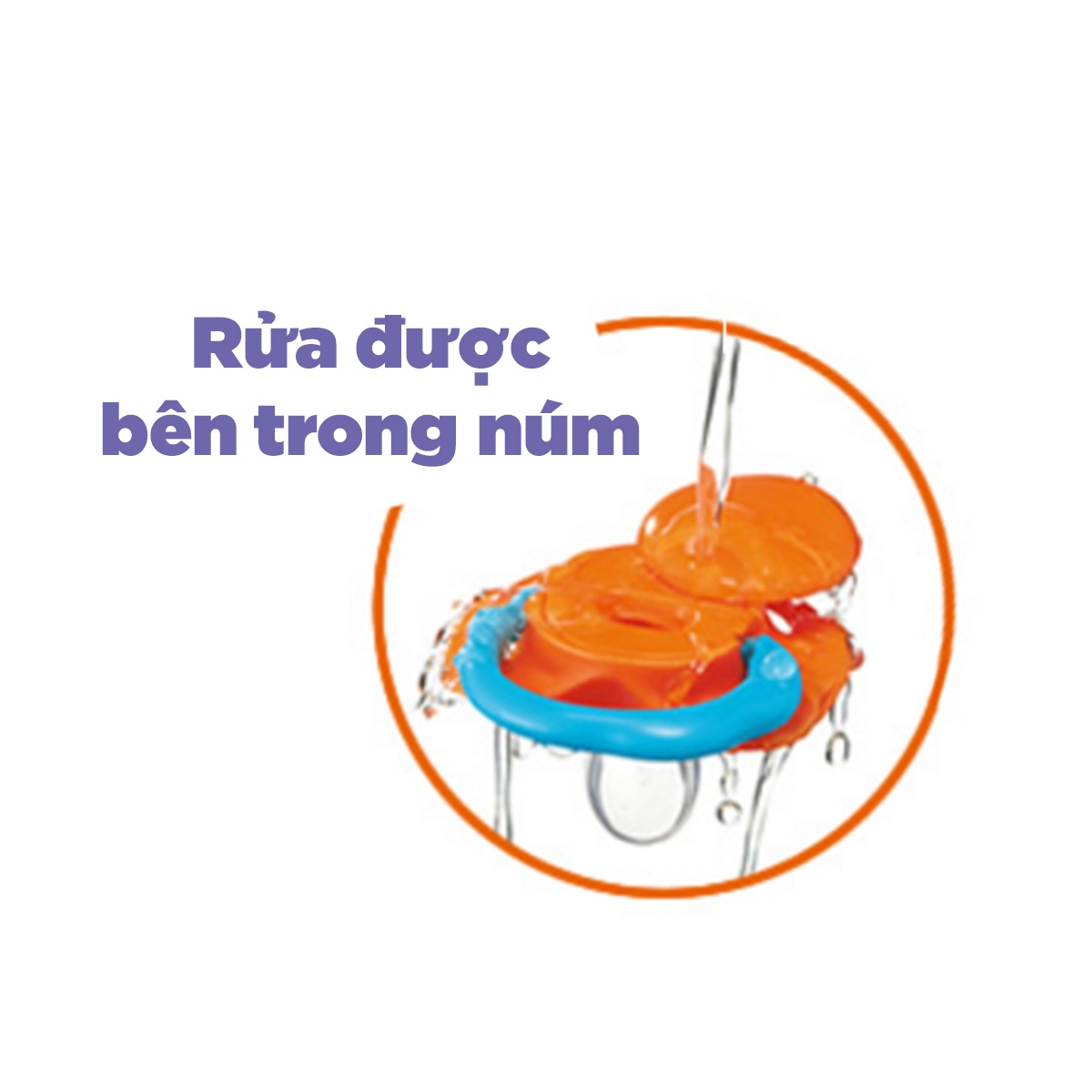 Ty ngậm Siêu sạch chống hằn Combi NEO chấm bi size S 116200 - mặt sau