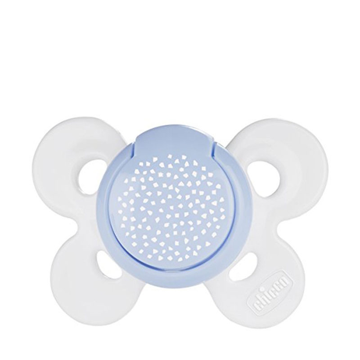 Ty ngậm Chicco Comfort 0-6m (xanh) - mặt trái
