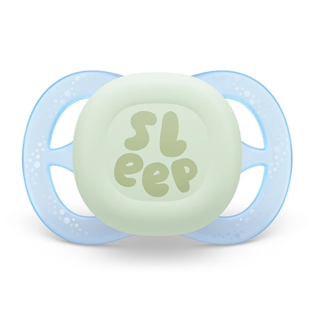 Ty ngậm silicon thông khí dạ quang Philips Avent đơn SCF076/06 (0-6M) - mặt trái