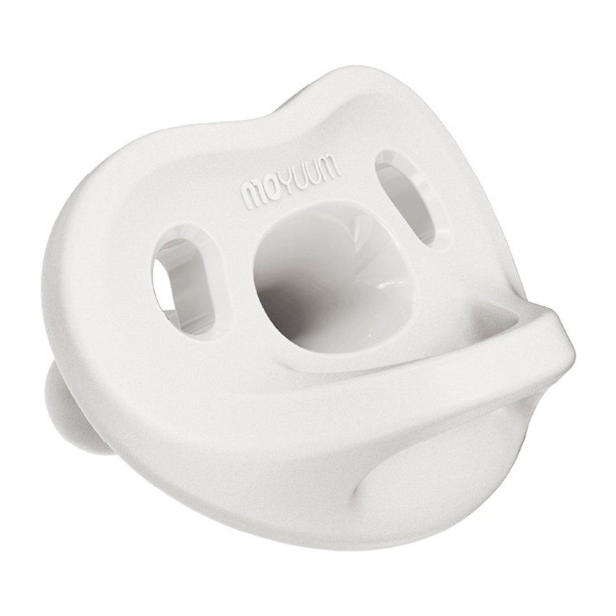 Ty ngậm silicone Moyuum kèm hộp Stage 3 (Trắng) cho bé 6M+ - mặt trái