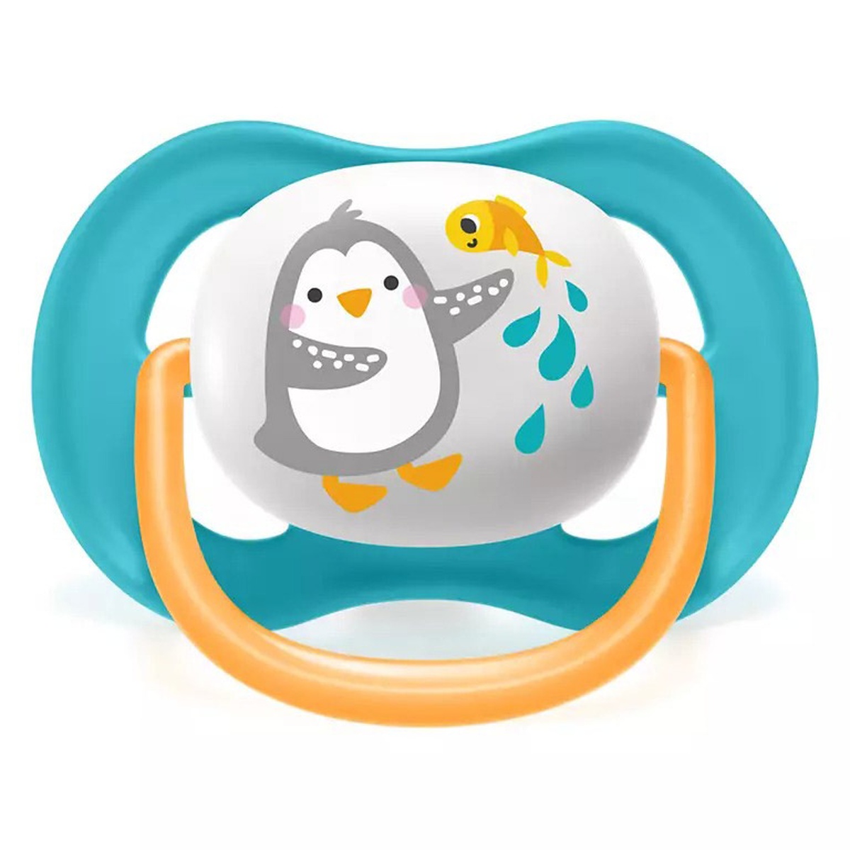 Ty ngậm thông khí lime Philips Avent 6-18M SCF080/07 vỉ đôi (Xanh, Vàng) - mặt sau