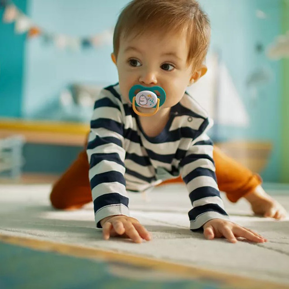 Ty ngậm thông khí lime Philips Avent 6-18M SCF080/07 vỉ đôi (Xanh, Vàng) - hình 7