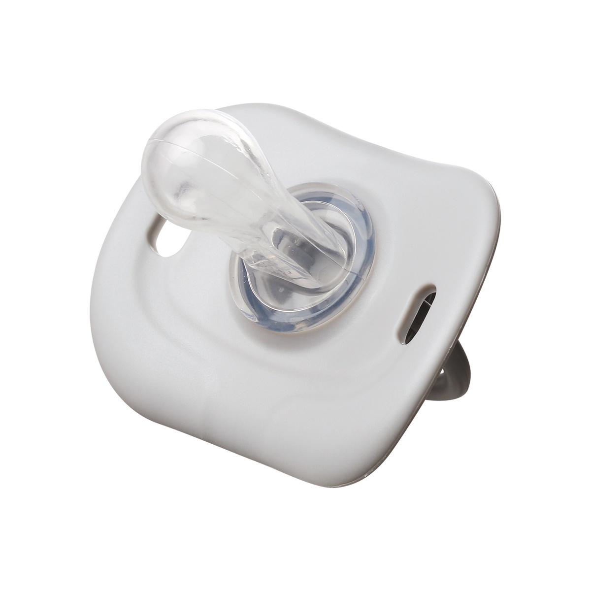 Ty ngậm silicon Upis Premium Xám cho bé 0M+, 4M+ - mặt sau