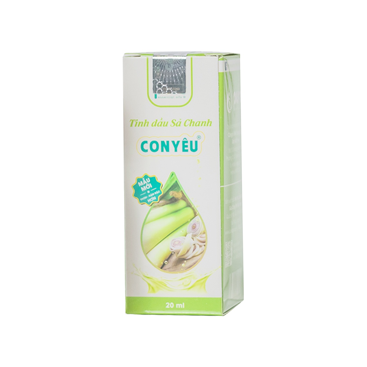 Tinh dầu sả chanh Con Yêu 20ml - mặt trái