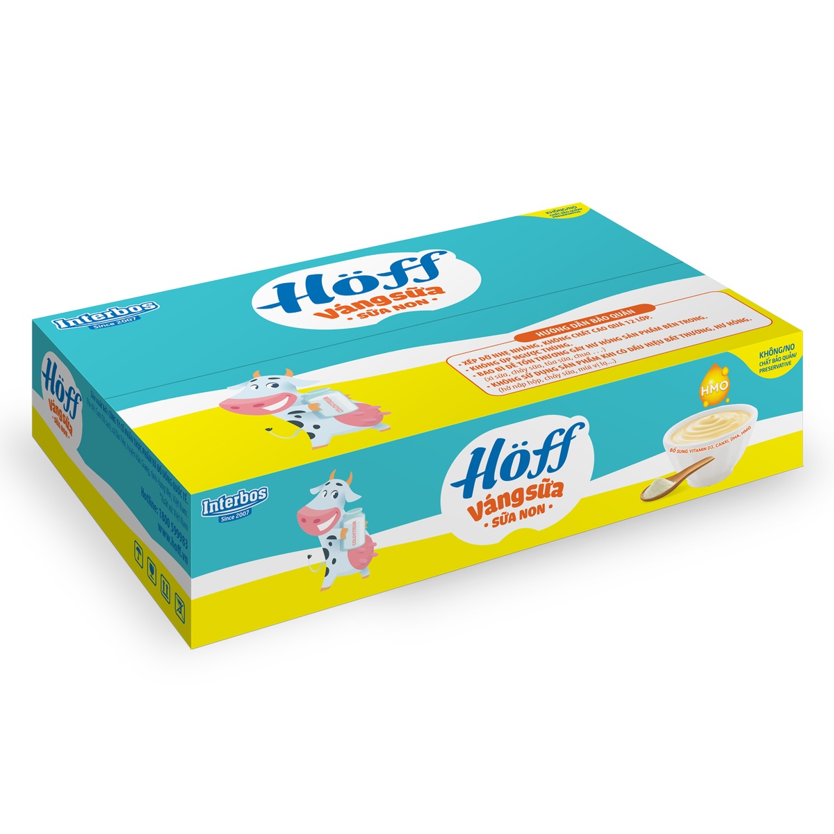 Váng sữa Hoff vị sữa non 4x55g - mặt phải