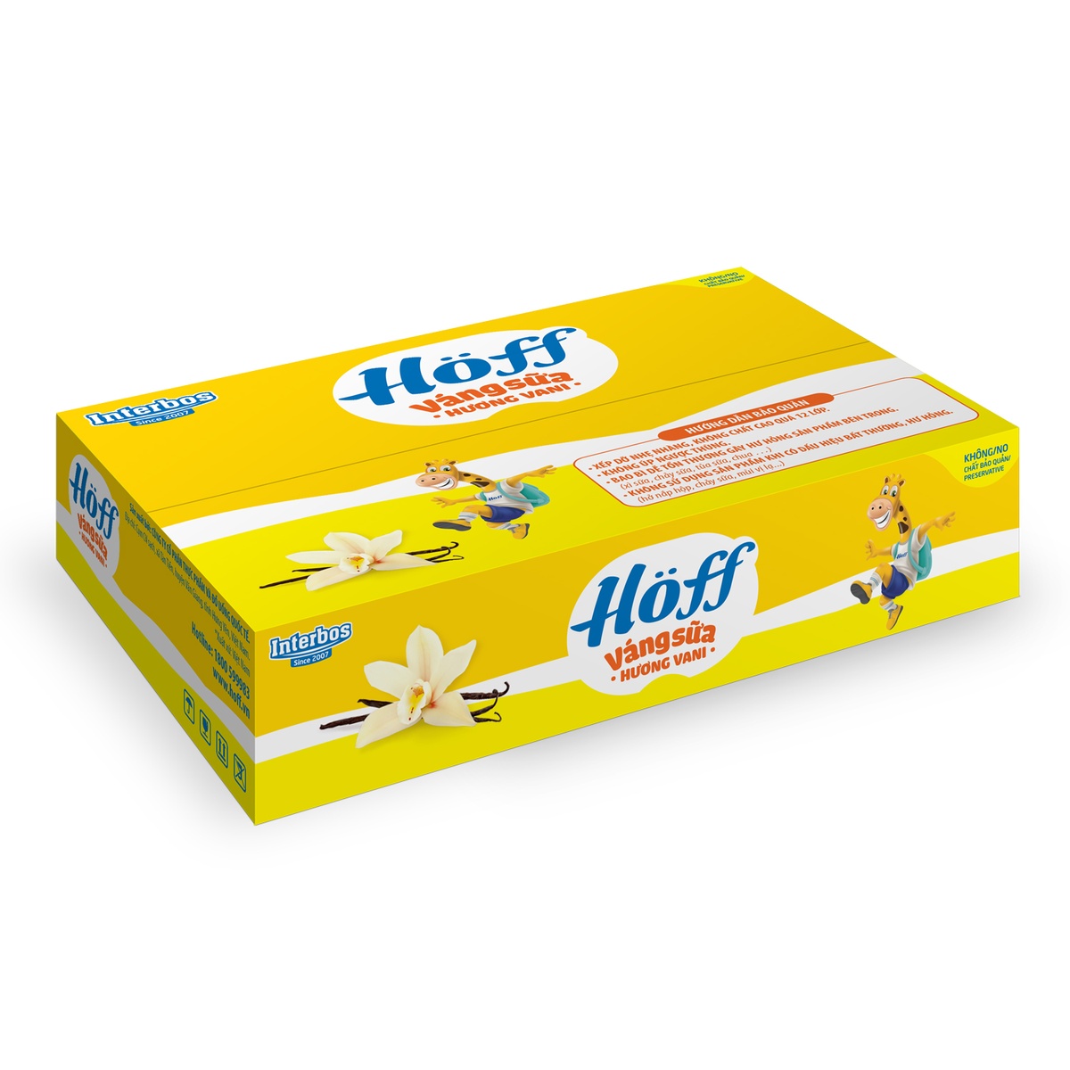 Váng sữa Hoff vị vani 4x55g - mặt phải