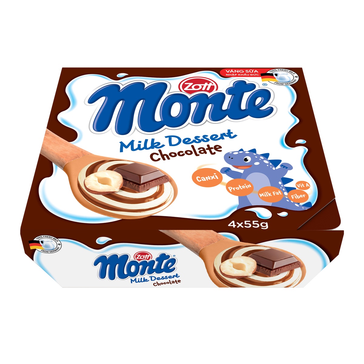 Váng sữa Monte Zott - Socola 4x55g - hình 6