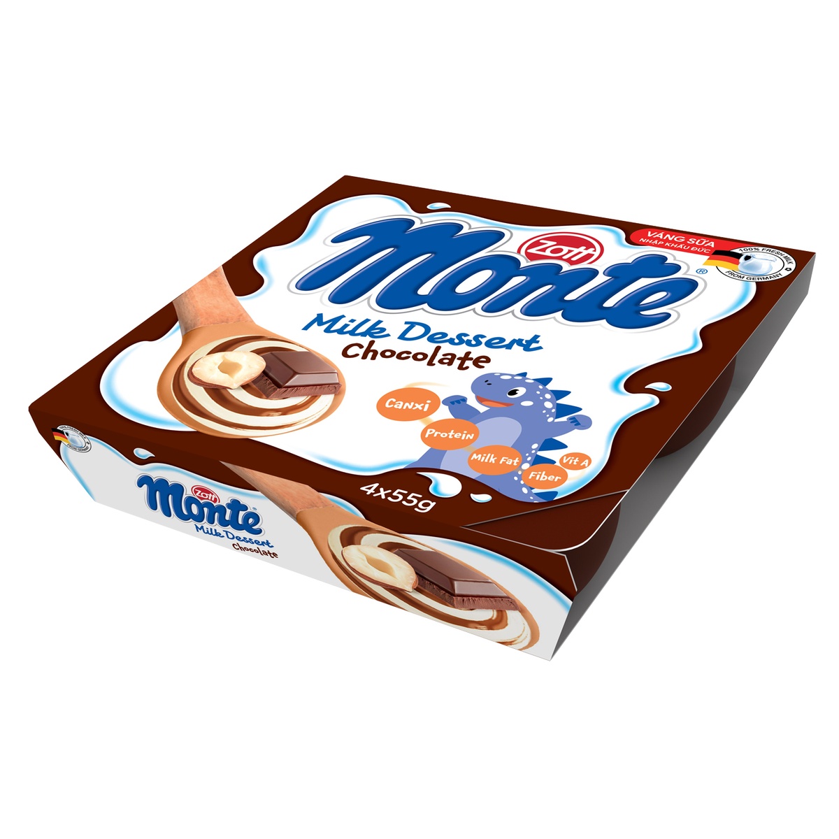Váng sữa Monte Zott - Socola 4x55g - hình 8