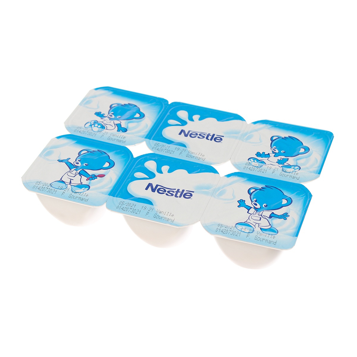Váng sữa Nestle Pháp vị vani 60g x 6 hộp (6m+) - mặt trái