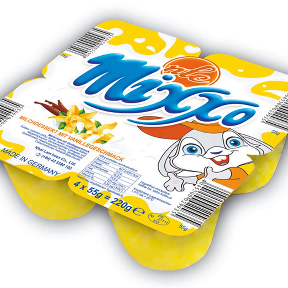 Váng sữa Mixxo 220g - mặt trái