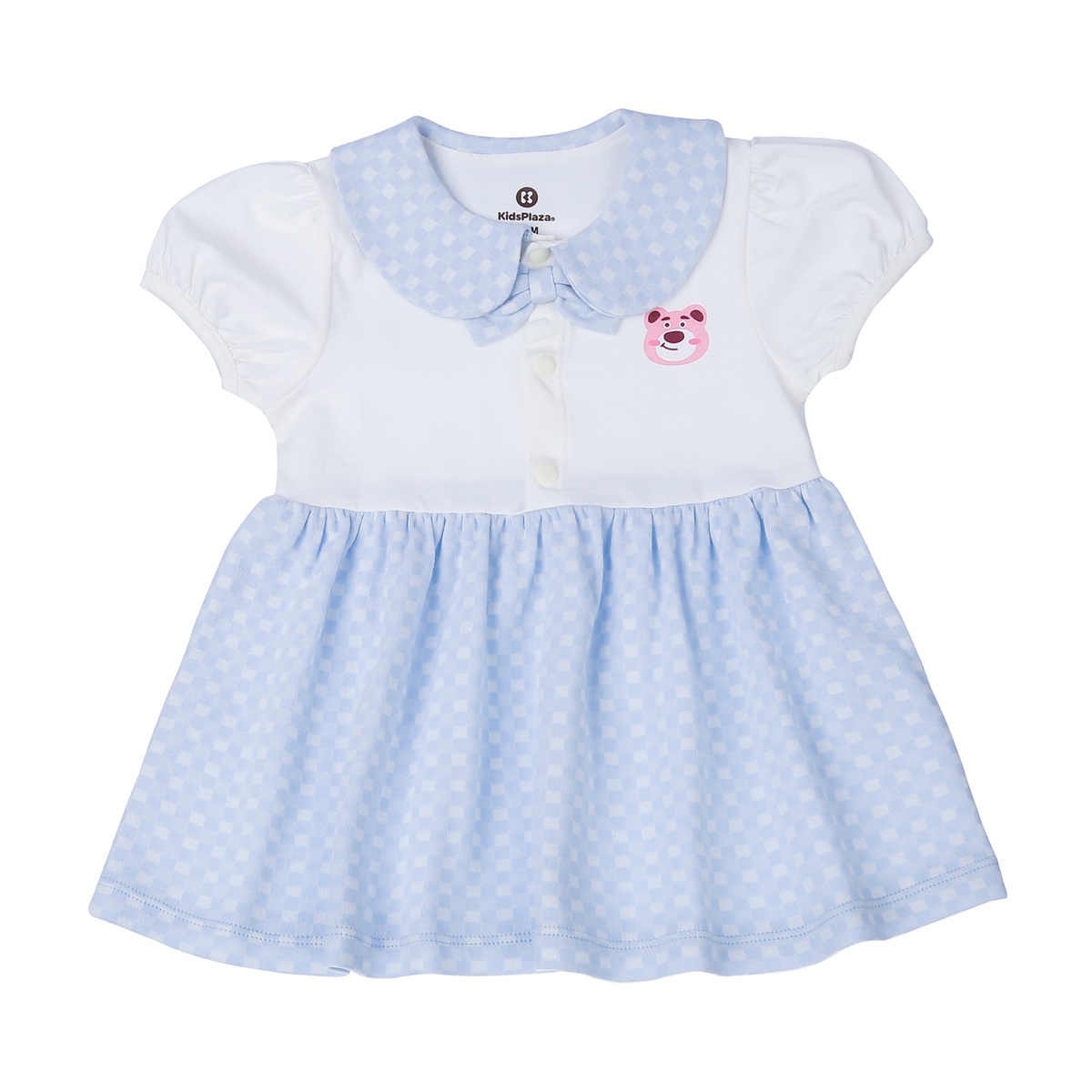 Váy bé gái KidsPlaza kẻ caro HN23H (Trắng xanh)