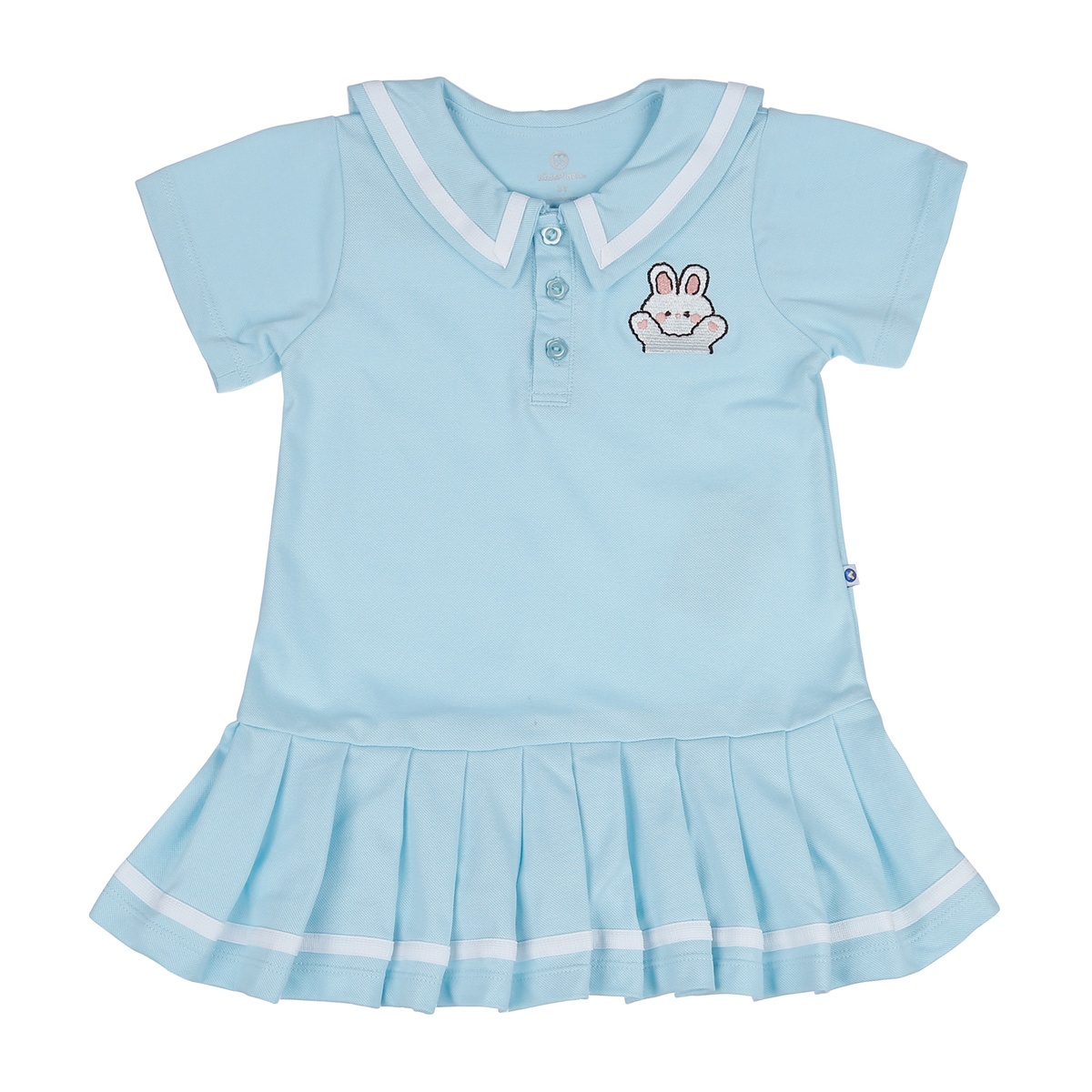 Váy Polo bé gái KidsPlaza thêu thỏ HN23H (Xanh)