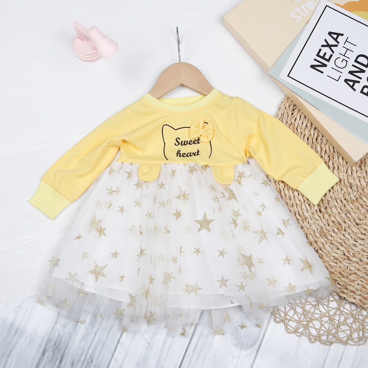 Váy tutu bé gái KidsPlaza tai gấu AT23H (Vàng)