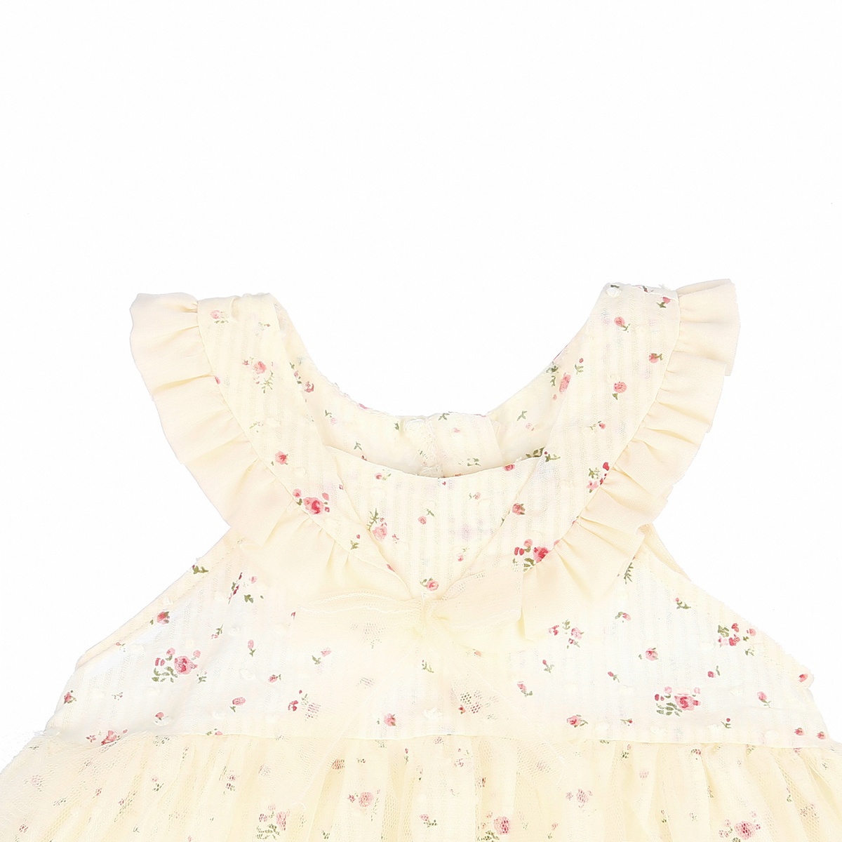 Váy TuTu cổ bèo hoa nhí bé gái KidsPlaza M21H (Vàng) - mặt trái