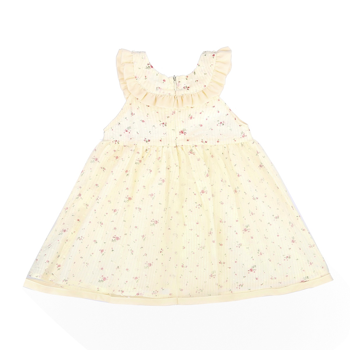 Váy TuTu cổ bèo hoa nhí bé gái KidsPlaza M21H (Vàng) - mặt sau