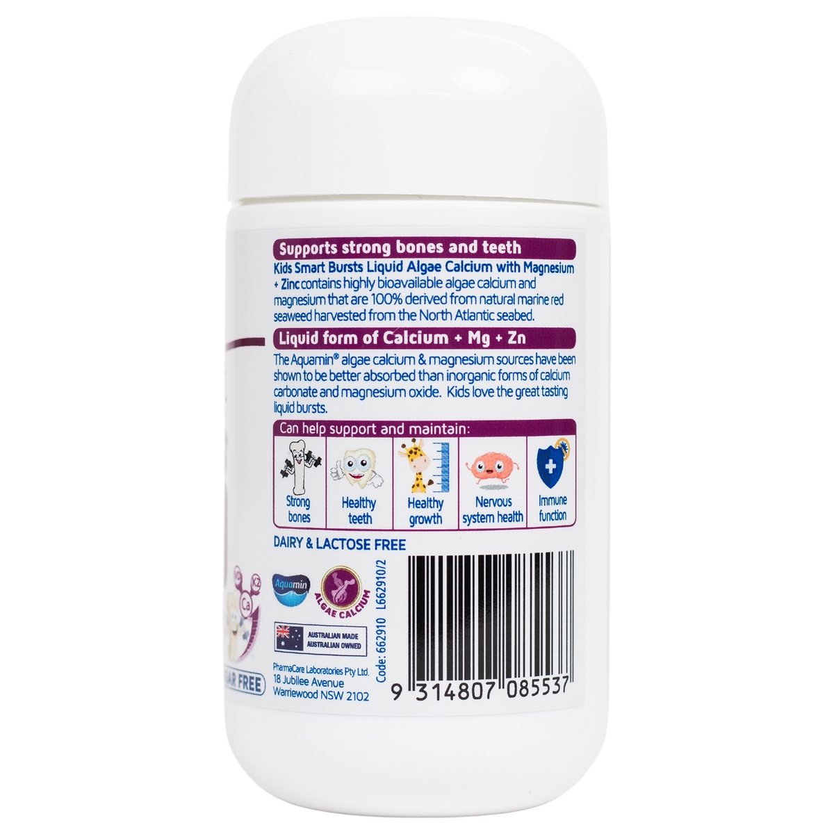 Thực phẩm bảo vệ sức khỏe Nature's Way hỗ trợ bổ sung Canxi  - mặt trái