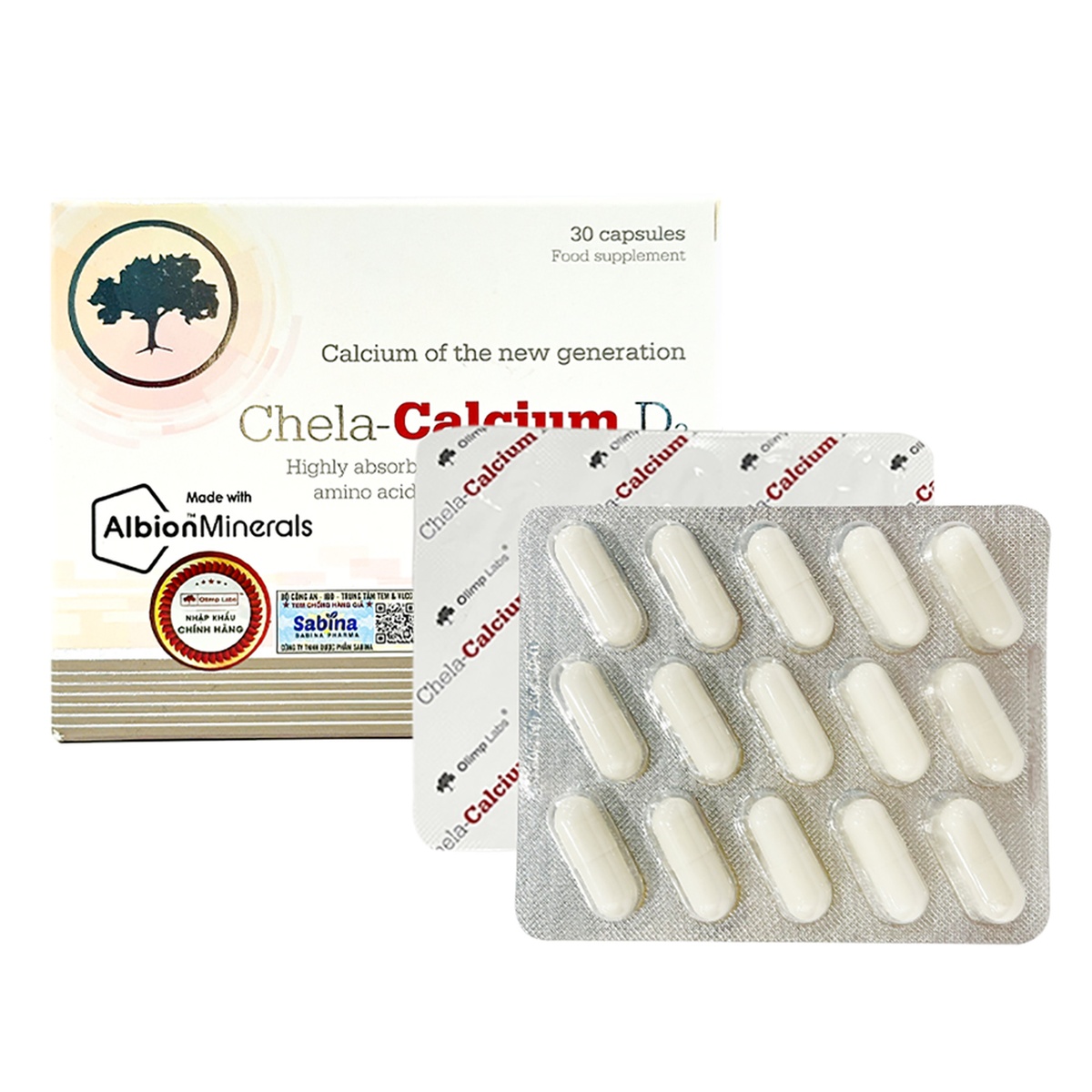 Thực phẩm bảo vệ sức khoẻ Chela-Calcium D3 bổ sung canxi cho bà bầu 30 viên - mặt phải