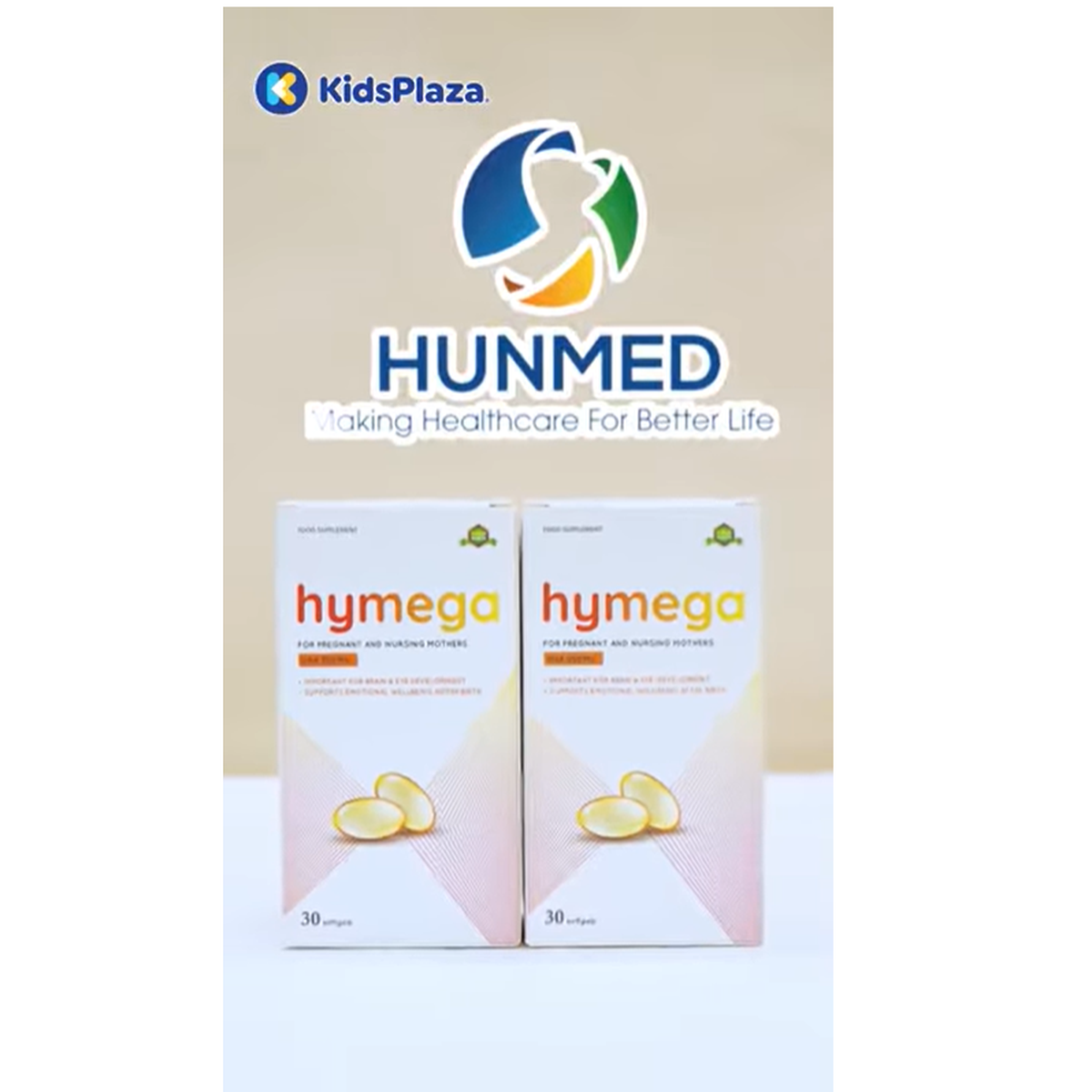 Thực phẩm bảo vệ sức khỏe DHA Aplicaps Hymega (30 viên) - video