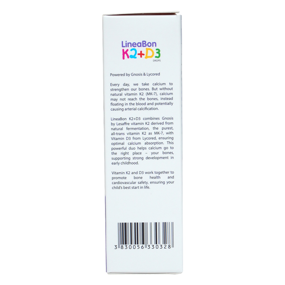 Thực phẩm bảo vệ sức khỏe LineaBon K2 + D3 - mặt phải