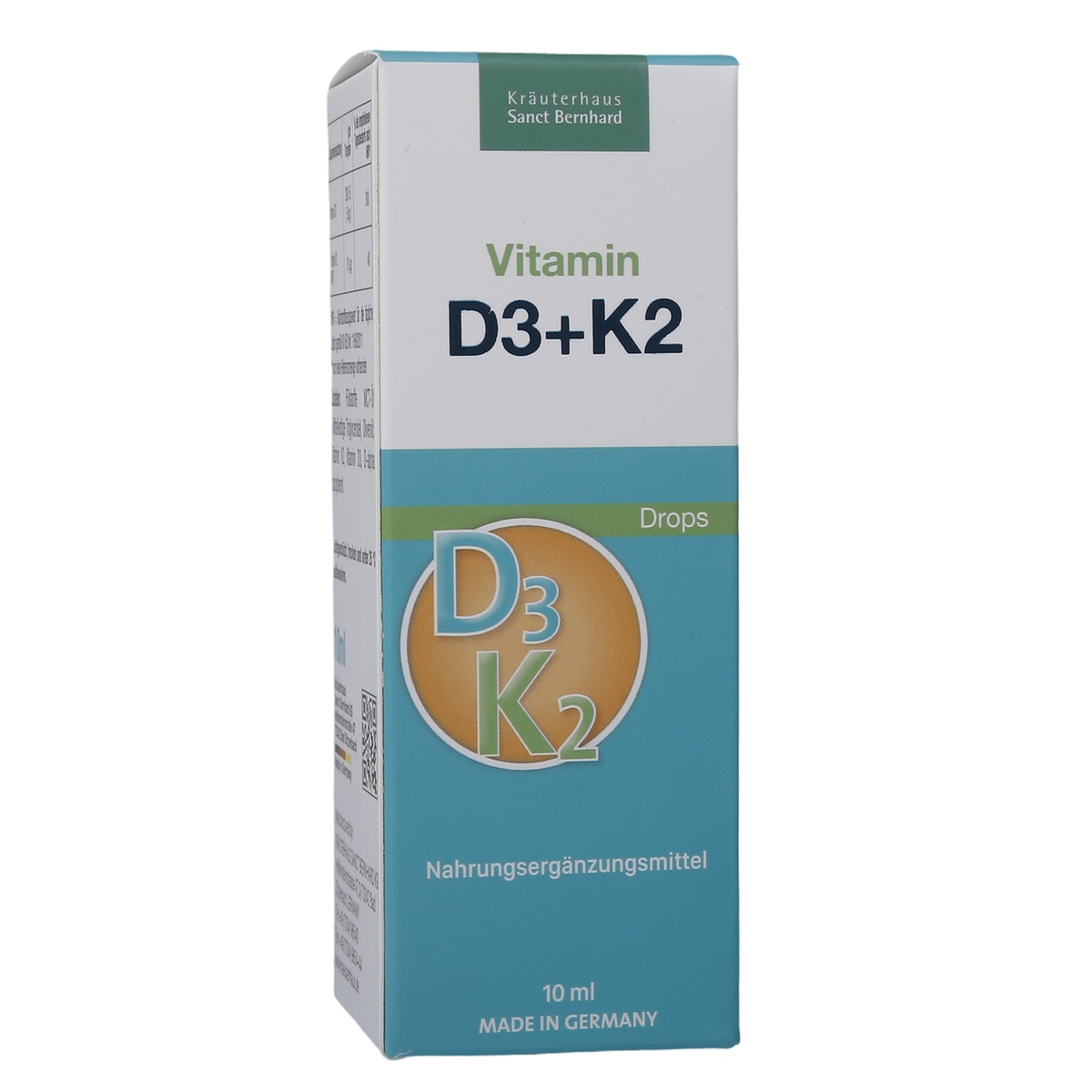 Thực phẩm bảo vệ sức khỏe Vitamin D3K2 MK7 Sanct Bernhard Drops  - mặt trái