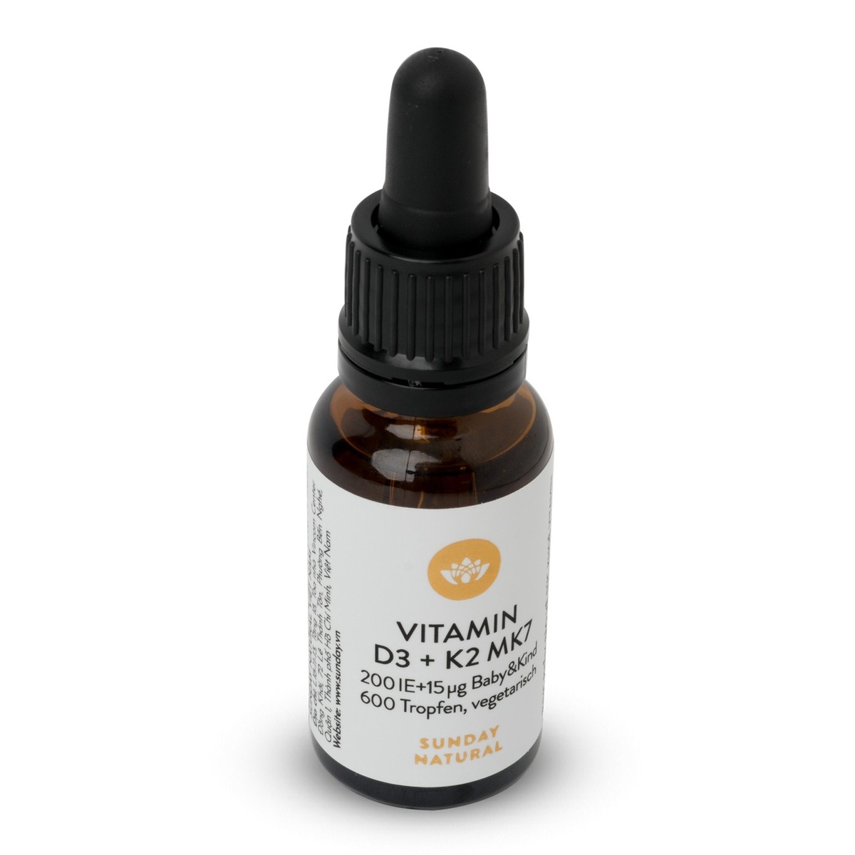 Vitamin D3K2 MK7 Sunday Natural 20ml của Đức - hình 11