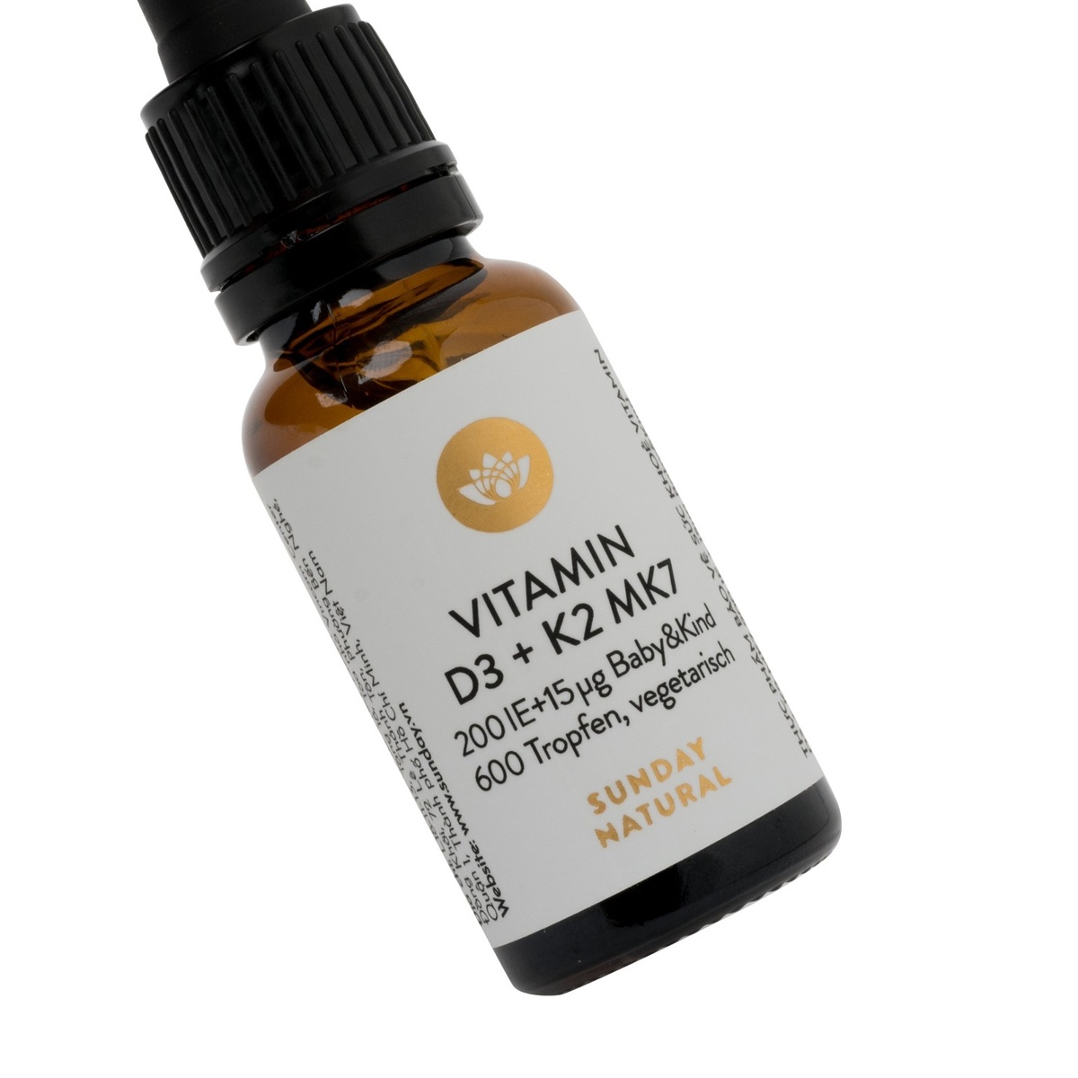 Vitamin D3K2 MK7 Sunday Natural 20ml của Đức - hình 6
