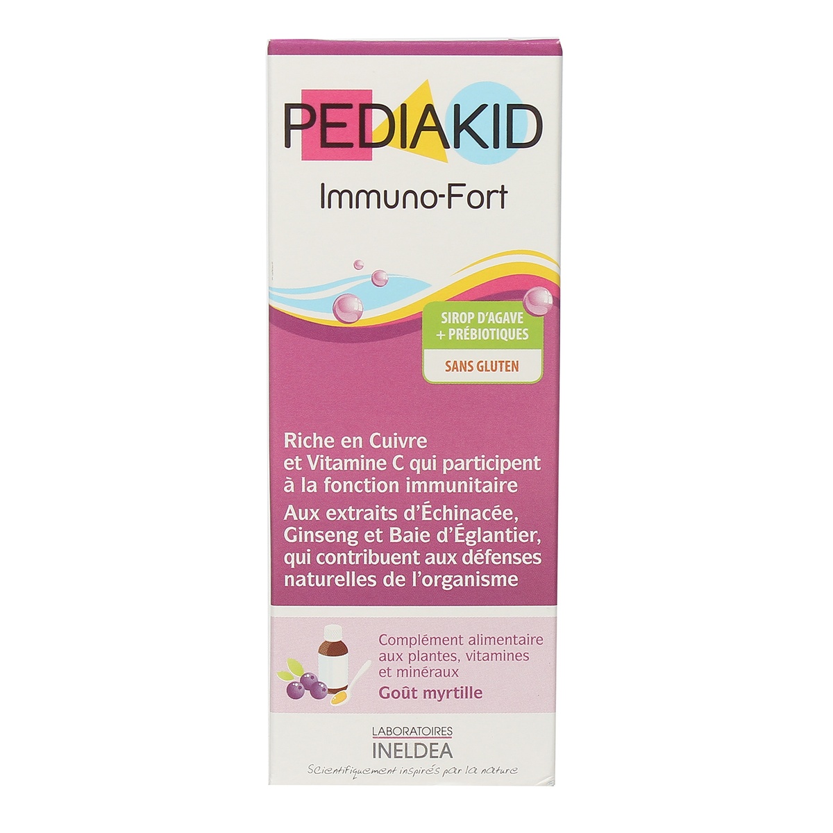 Thực phẩm bảo vệ sức khoẻ PediaKid Immuno - Fort 125ml - mặt trái