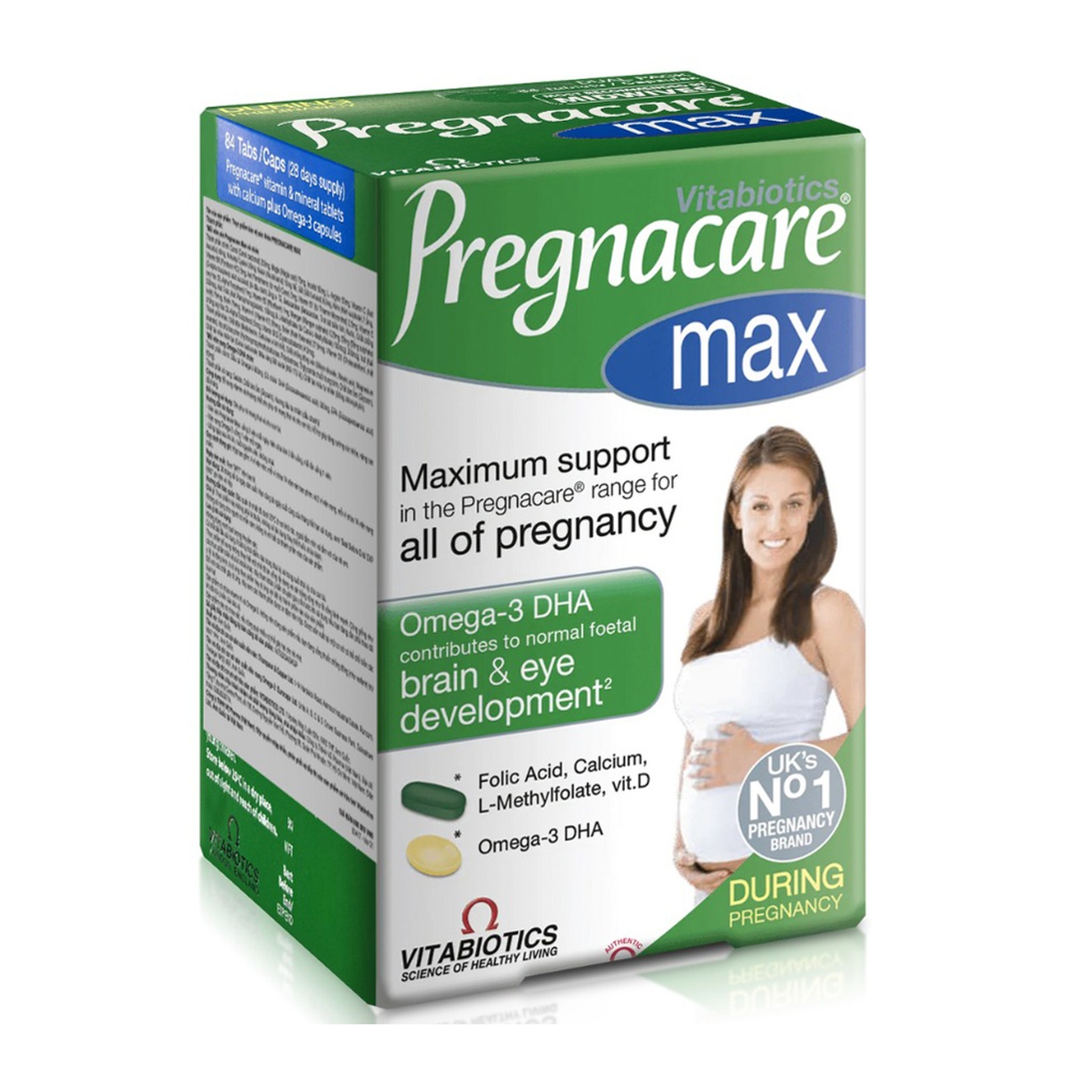 Vitamin tổng hợp cho mẹ bầu Pregnacare Max (84 viên) - mặt sau