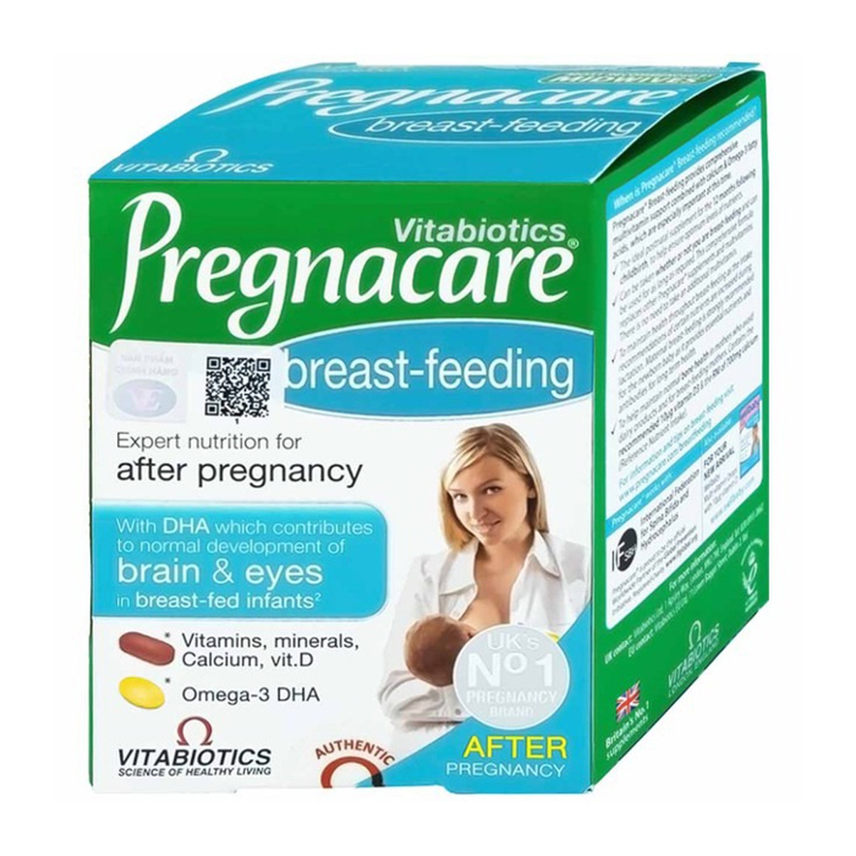 Thực phẩm bảo vệ sức khỏe PREGNACARE BREAST-FEEDING - mặt trái