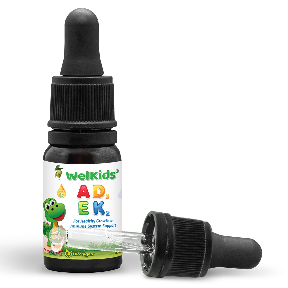 Thực phẩm bảo về sức khỏe WelKids Adek 10ml - mặt phải