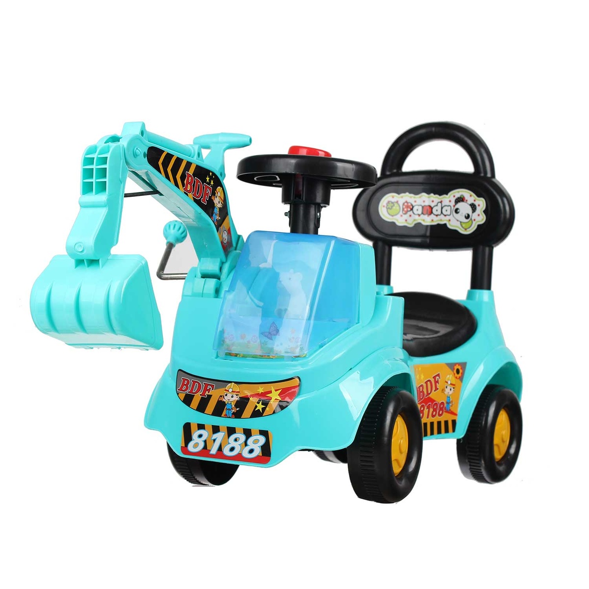 Xe chòi chân cần cẩu máy xúc cho bé NO.3002 - mặt phải