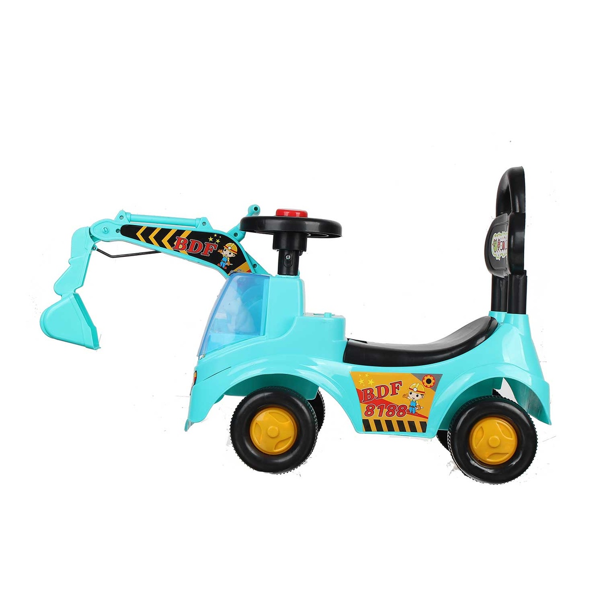 Xe chòi chân cần cẩu máy xúc cho bé NO.3002 - mặt trái
