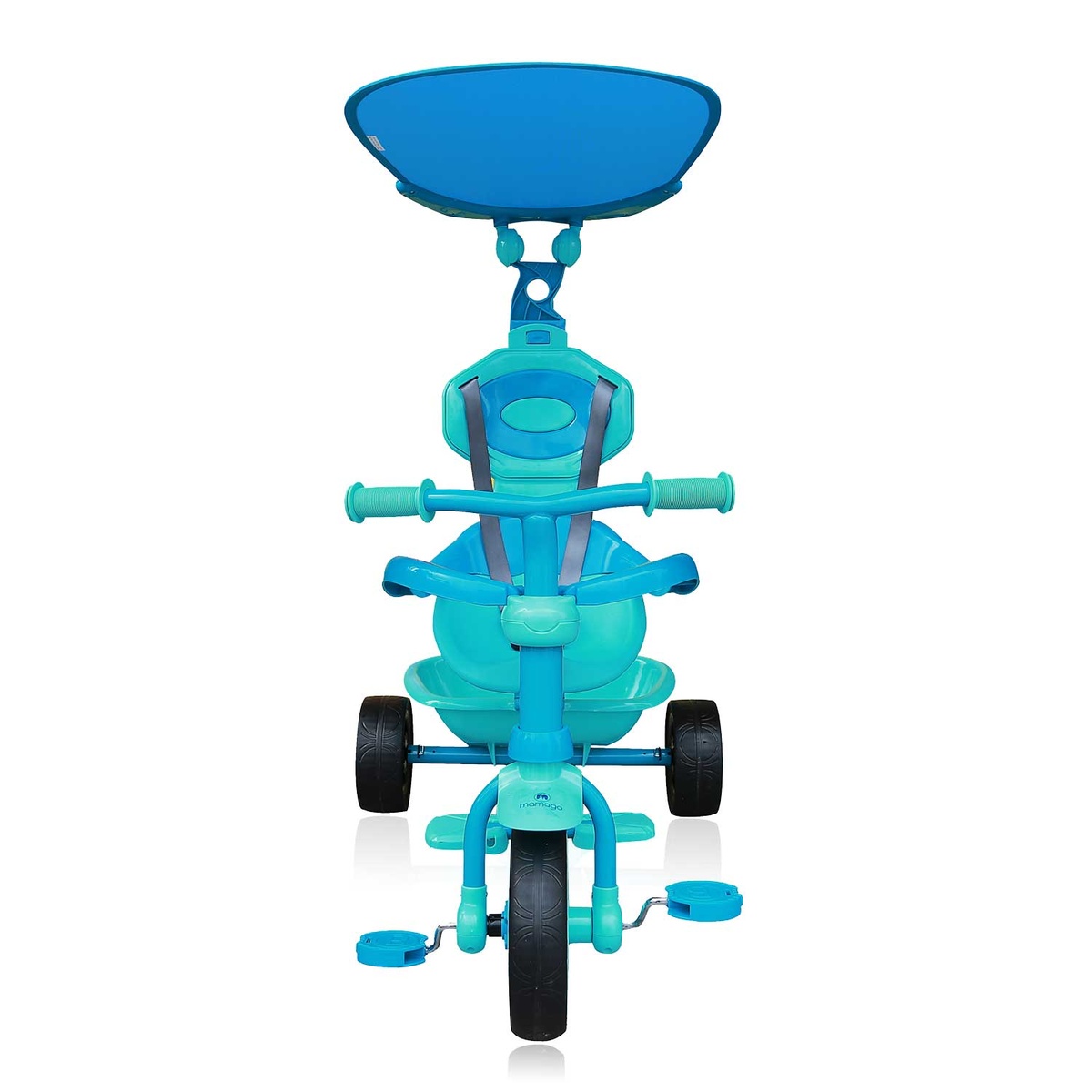 Xe đạp 3 bánh 3in1 Childhood Mamago Blue cho trẻ - mặt trái