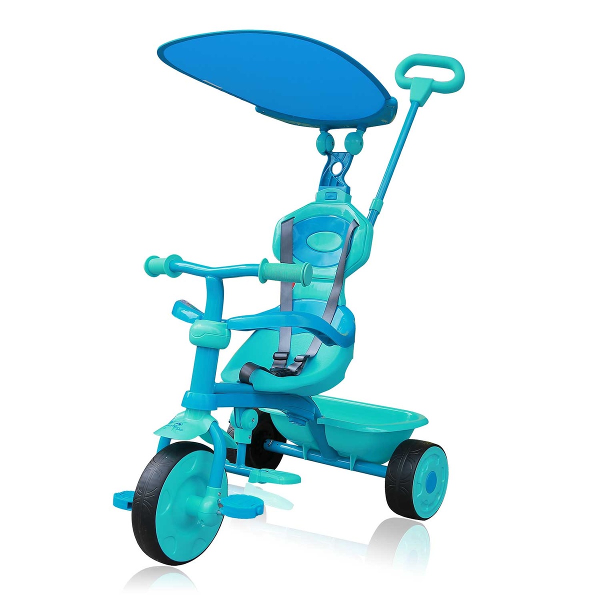 Xe đạp 3 bánh 3in1 Childhood Mamago Blue cho trẻ - mặt phải