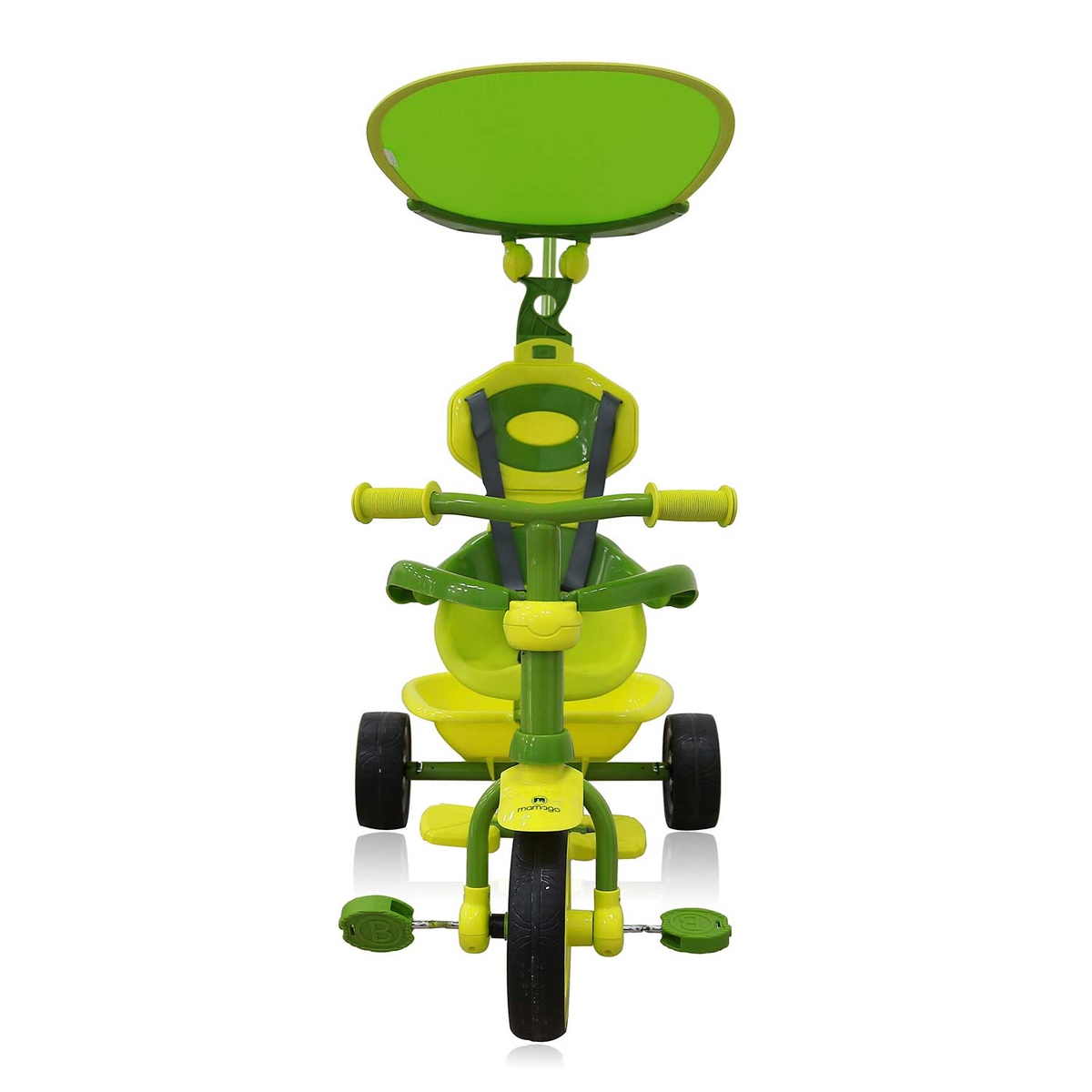 Xe đạp 3 bánh 3in1 Childhood Mamago Green cho bé - mặt sau
