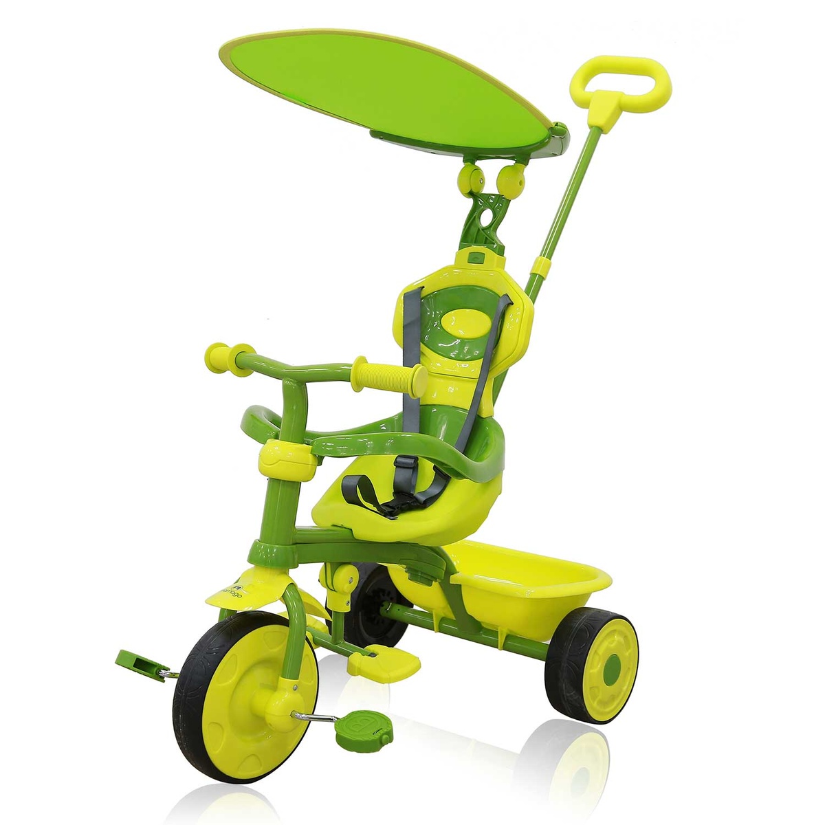 Xe đạp 3 bánh 3in1 Childhood Mamago Green cho bé - góc nghiêng