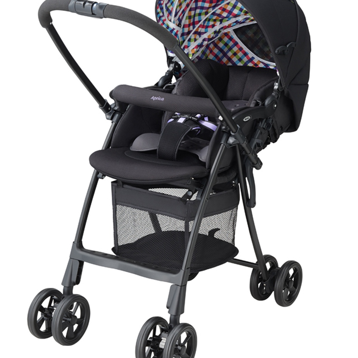 Xe đẩy Aprica Kroon Plus Highseat - mặt trái